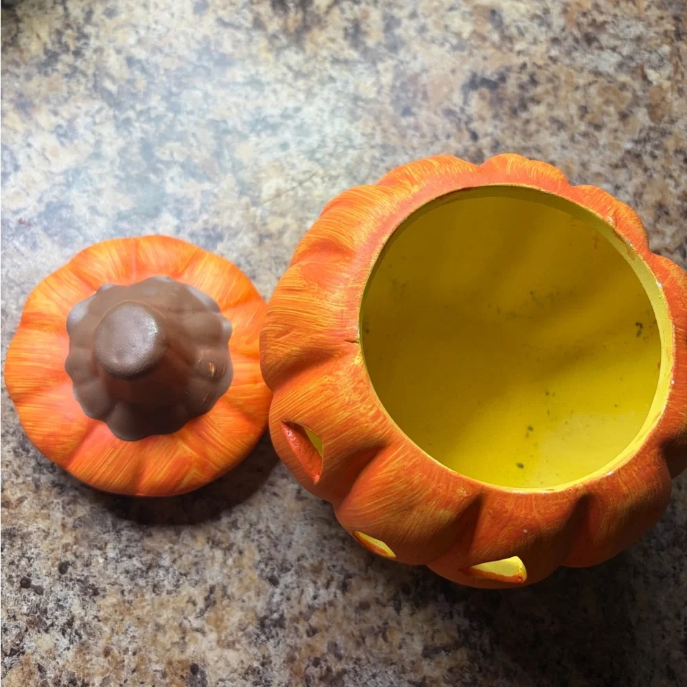 Orange Pumpkin Ceramic - Picture 4 of 4